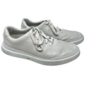 Cole Haan GrandPro Rally Perforated Leather Sneakers Beige White Men’s 10 Preppy